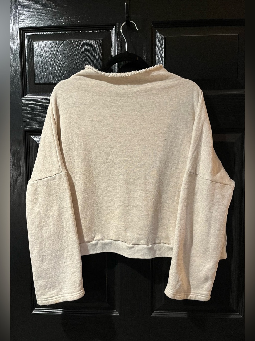 Ichi Antiquities Raw Collar Mock Turtleneck Sweatshirt